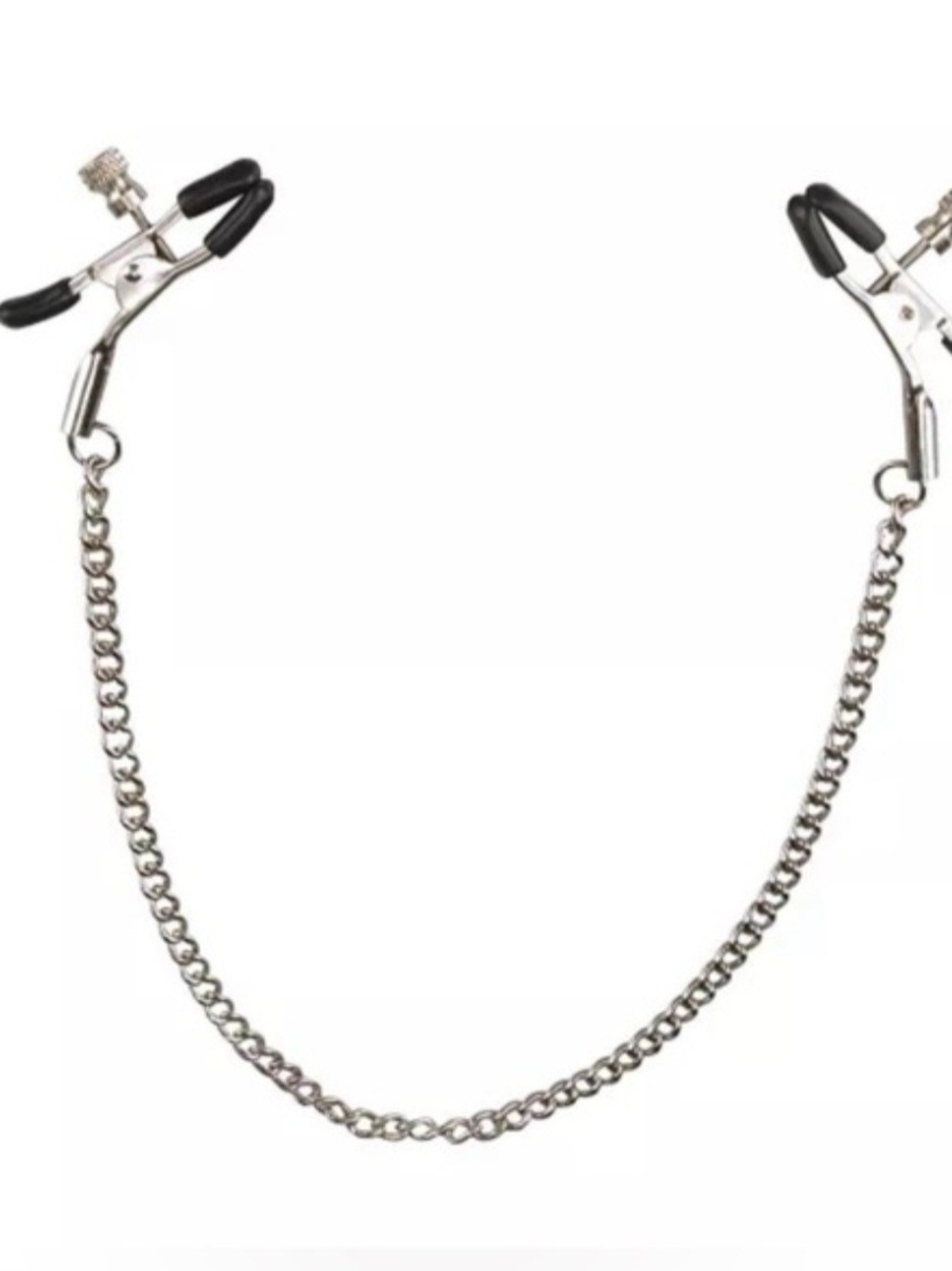 Adjustable Silver Chain Nipp!e Clamps for Women Intimates